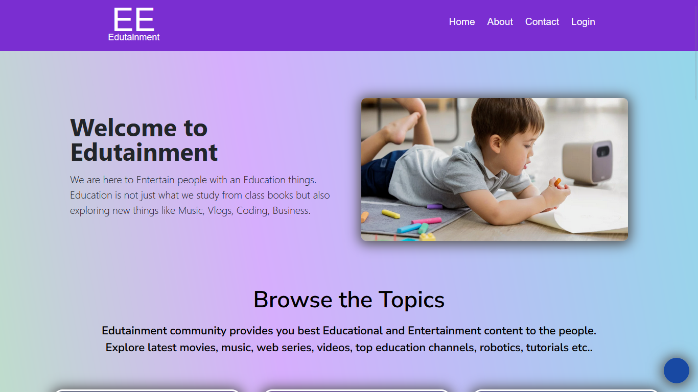 Edutainment Platform