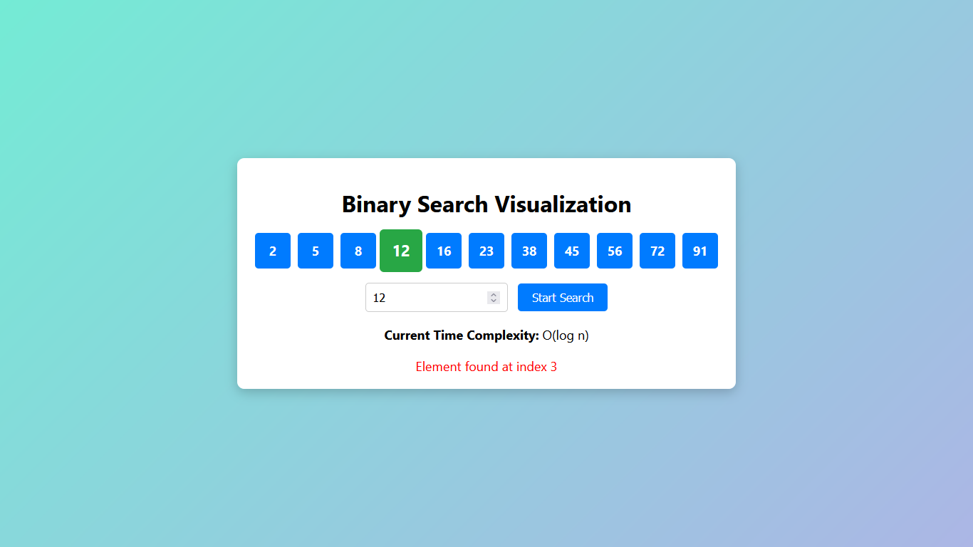 Binary Search Visualization